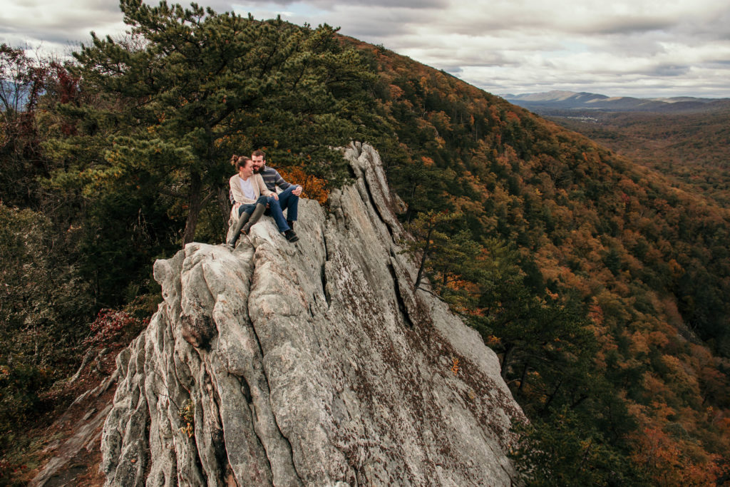Buzzard Rock Couples Session in Front Royal, Virginia