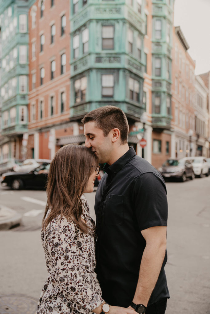 North End Engagement Session in Boston, Massachusetts
