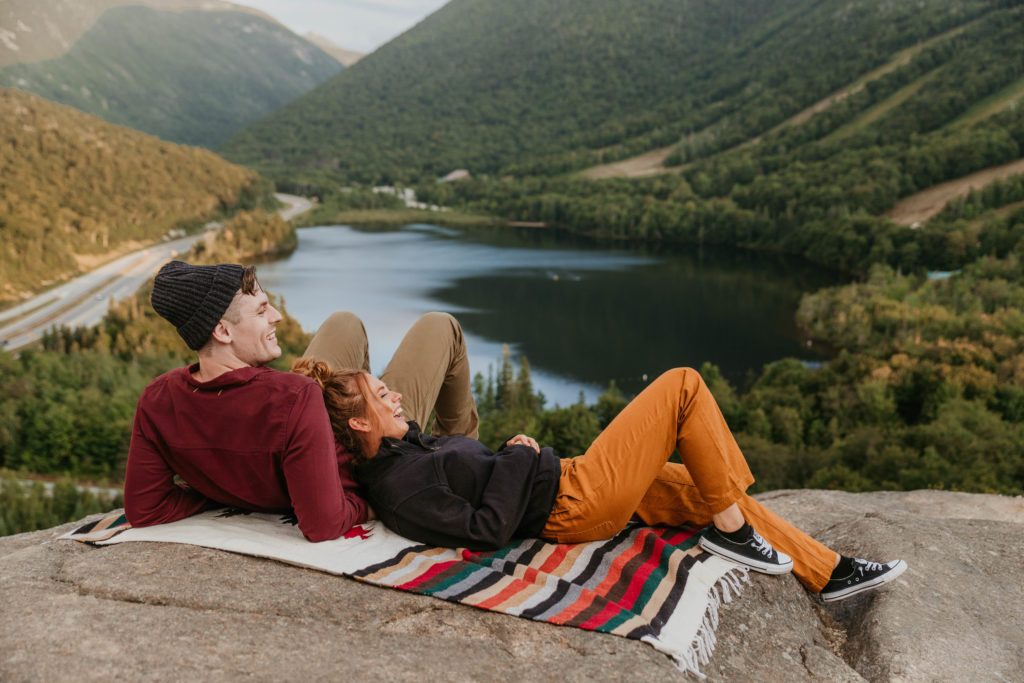 franconia notch couples session elopement location artist bluff elopement