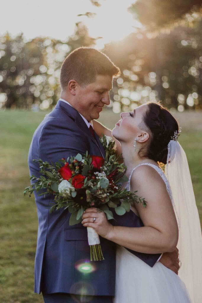 Intimate Fall Backyard Wedding in Sterling, Massachusetts