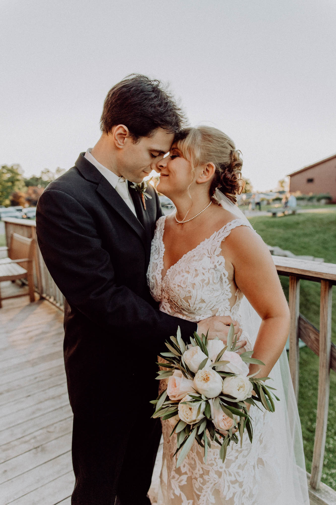 greek wedding bride and groom