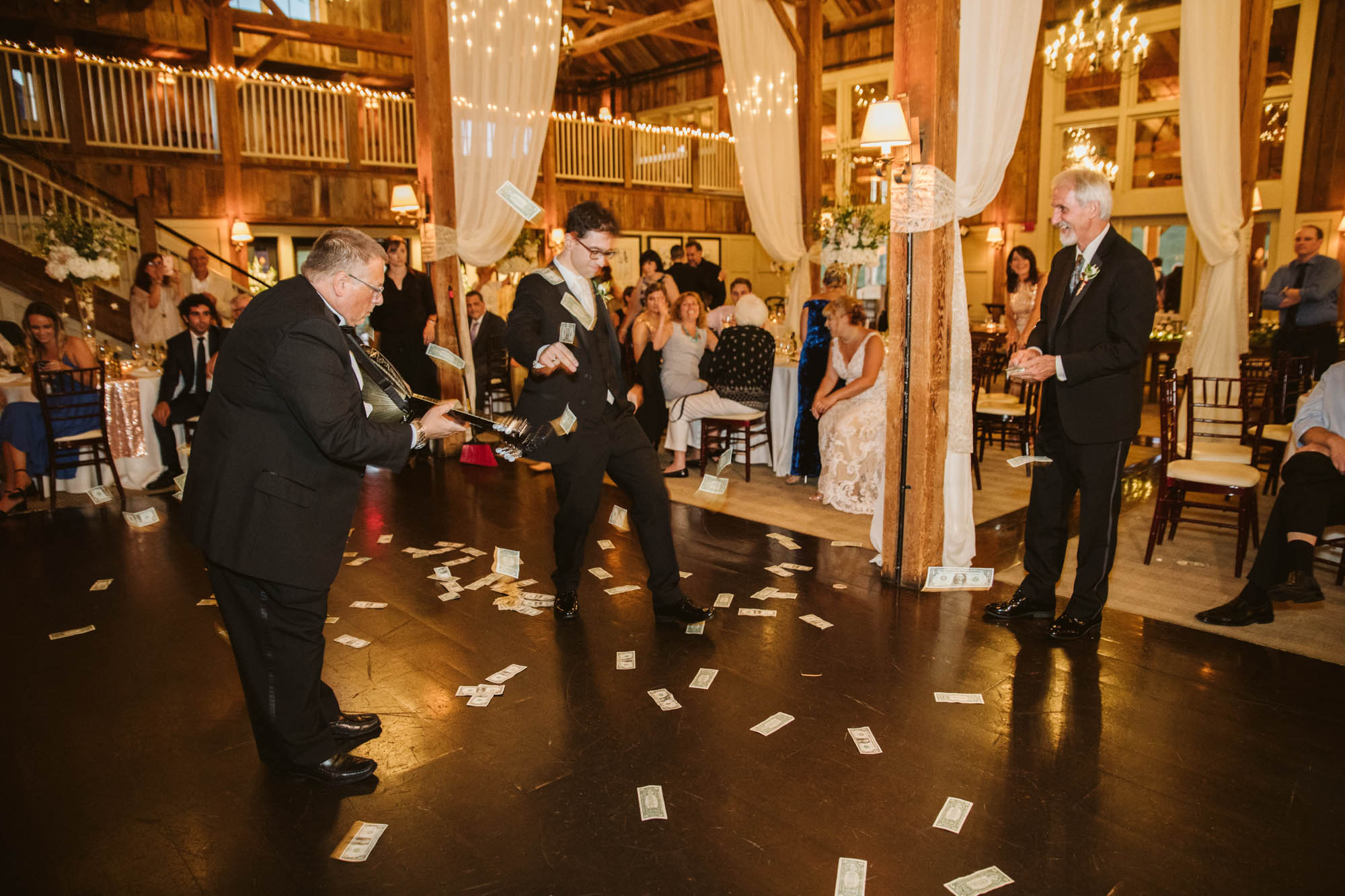 gibbet hill wedding greek dancing