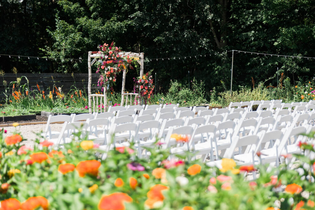 Caswell Farm Wedding in Maine with a Pizza Party Reception
