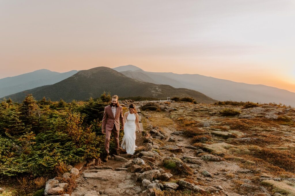 mount washington elopement sunrise mount pierce presidential range