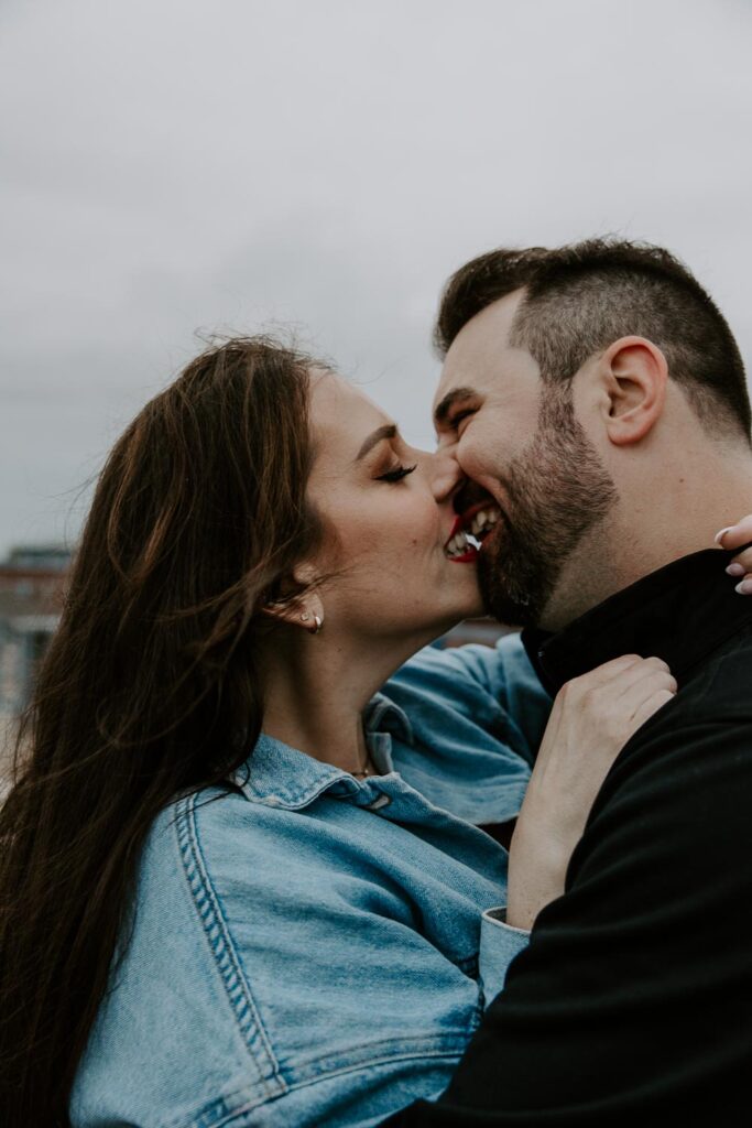sexy portsmouth engagement shoot rooftop