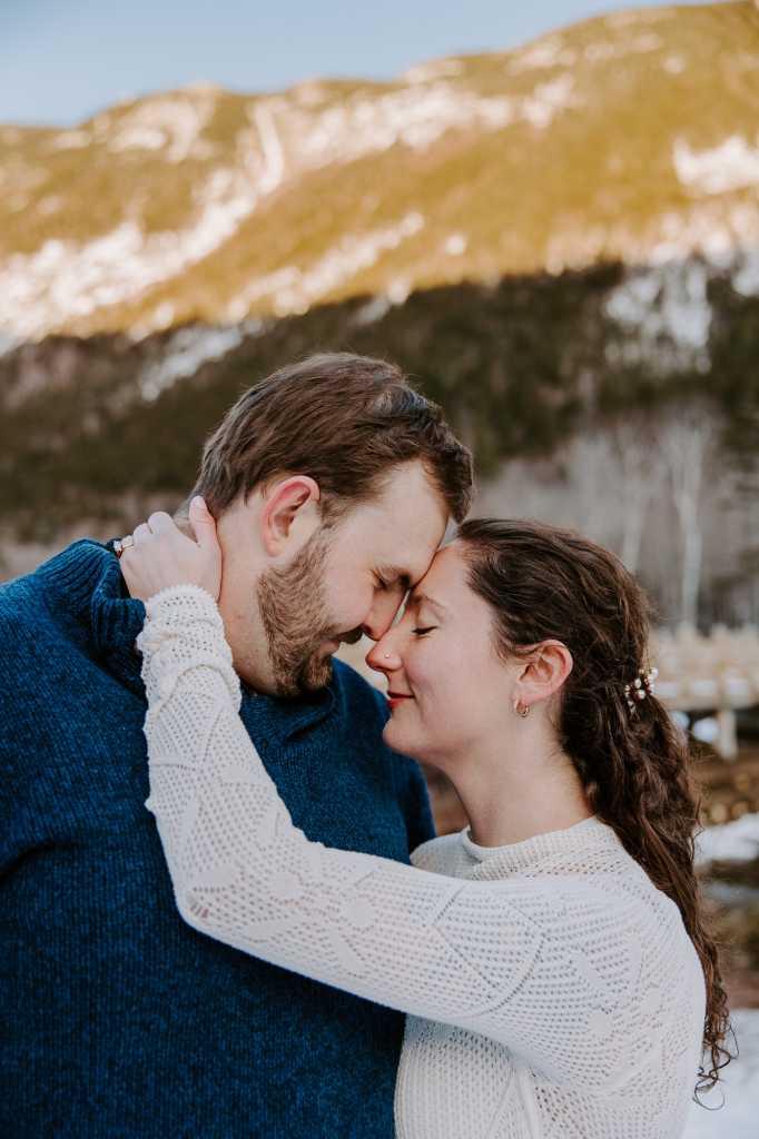new hampshire willey house engagement session nh