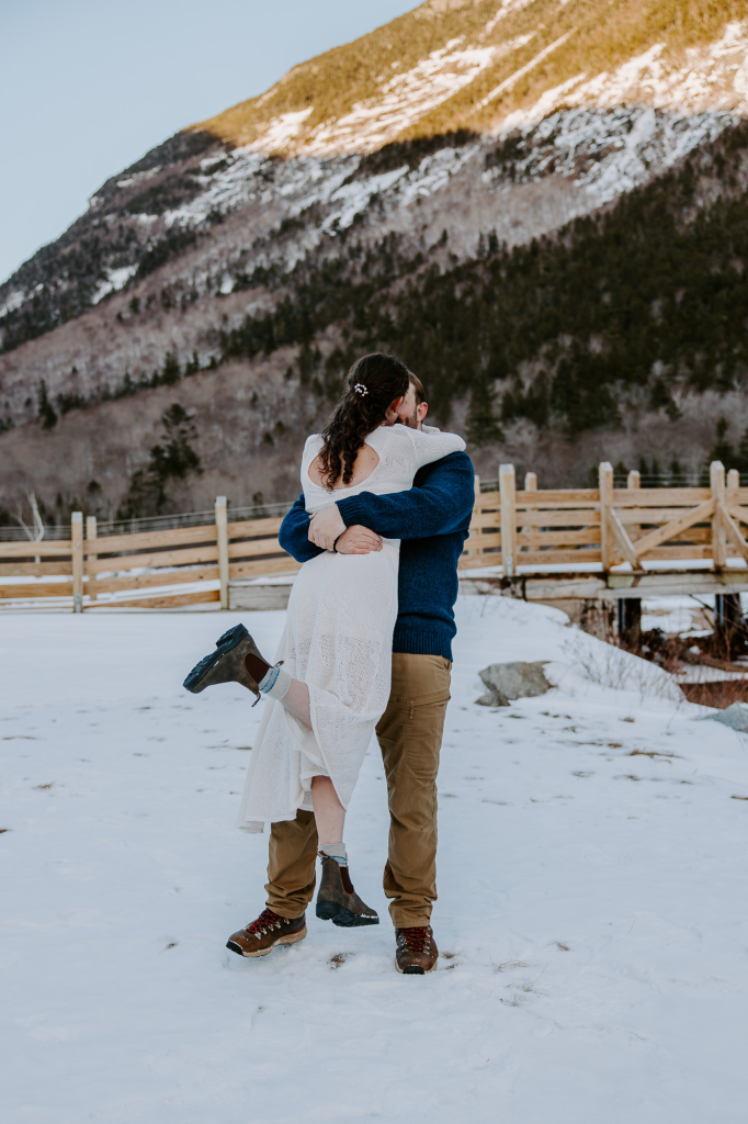 willey house nh engagement session winter